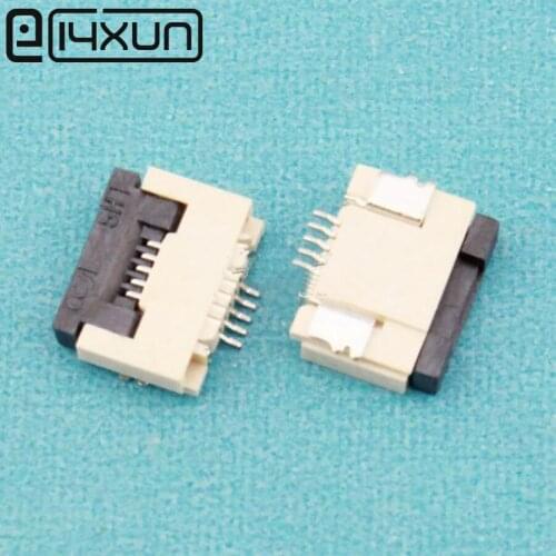 Sample,10pcs FPC/FFC connector cable socket 5 pin 0.5mm connector for LCD screen interface of DVD/GPS/MP3/PDA/Phone ect.ROHS