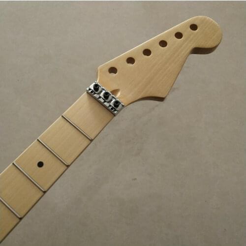 24 fret 25.5 inch Maple Guitar Neck Maple Fretboard With Locking Nut parts