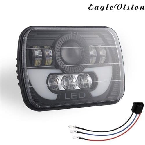 300W 7 Inch Led Car Headlight Hi-Lo Beam Halo For Jeep Cherokee XJ Cars Running Lights Auto Accessories Projector Light