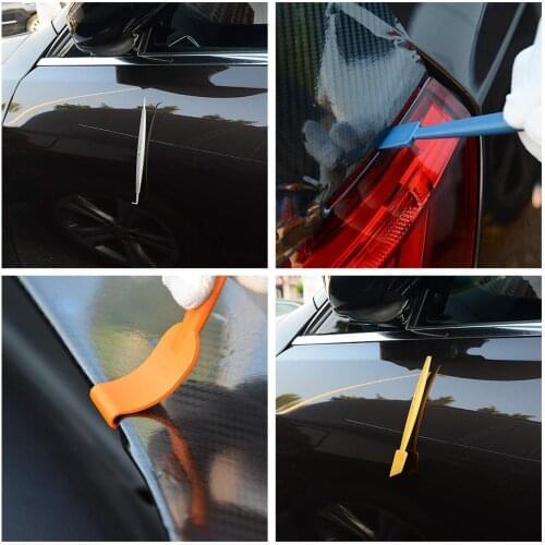 7 In 1 Car Wrap Stick Vinyl Wrap Magnetic Micro-squeegee Tint Curved Tool Sticking Kit Slot Auto Clothing Tool Tint Install G8S1