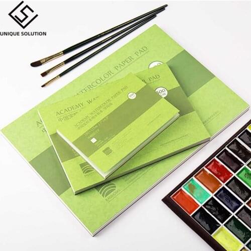 Baohong watercolor paper 300g thick and medium grain pure cotton pulp 32k16/8k college watercolor album