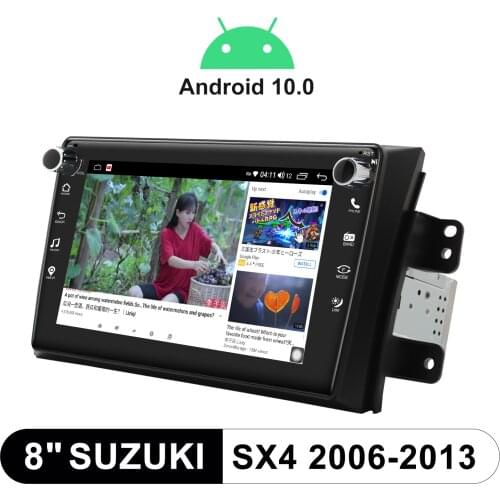8" Android Car Stereo Audio System Car Multimedia Player For Suzuki SX4 2006-2013 With 4GB Ram 64GB Rom Steering Wheel Control