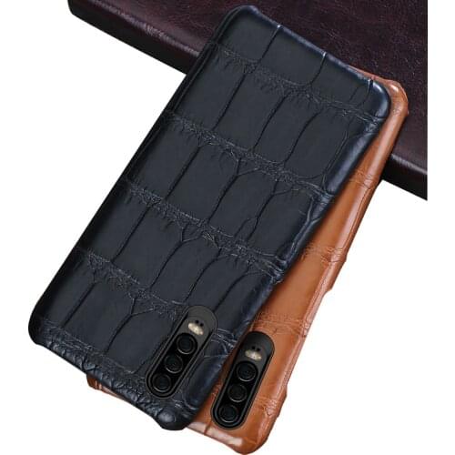 Original Crocodile Leather phone case for Huawei honor 20 20pro 9x Genuine crocodile leather for Huawei P30 p20 lite pro nova 5