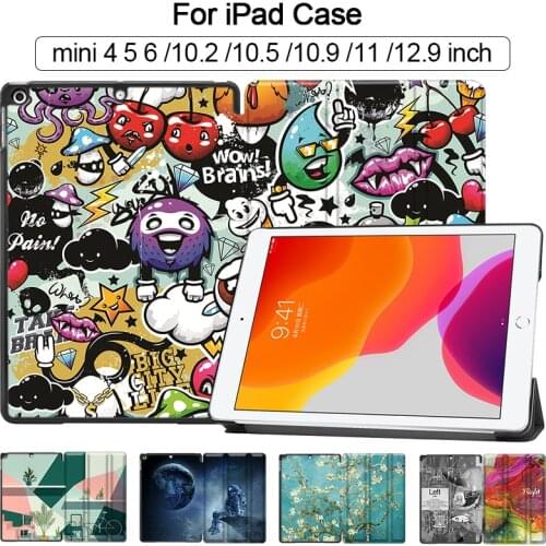 MTT Case For iPad 10.2 inch 7th 8th Generation 2020 PU Leather Fold Flip Stand Cover Funda a2198 a2270 With Gift Tablet Bag