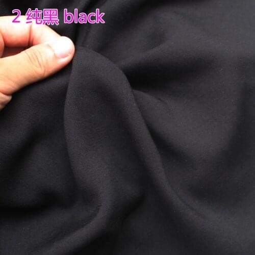 Black Viscose Fabric Cotton Fabric Silk Artificial Cotton Fabric Skirt fabric 60" Wide Sold By The Yard Free Shipping