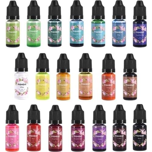 24 Colors DIY UV Epoxy Resin Diffusion Pigment Resin Pigment Alcohol Ink Liquid Colorant Dye Ink Diffusion For Resin Crafts