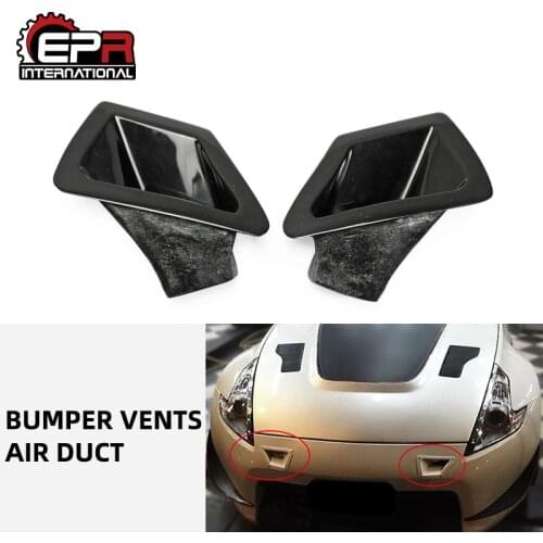 For nissan 09 onwards 370Z Z34 frp fiber glass Front Bumper duct set car styling