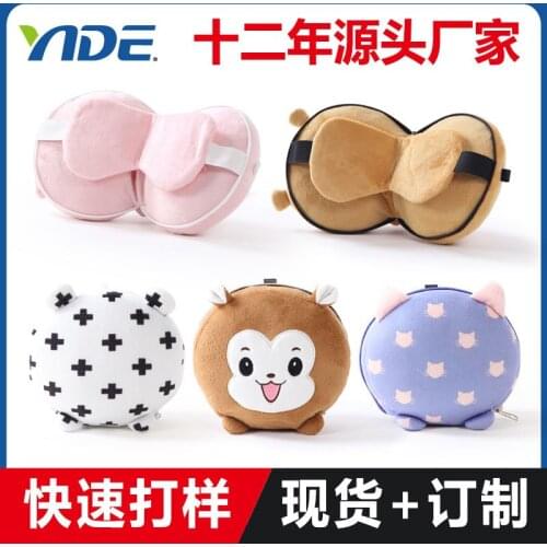 2-in-1 Funny Cartoon Travel Eye Mask and Neck Pillow Eye Mask Pillow Can Accommodate NAP Pillow Eye Mask Neck Pillow AT129