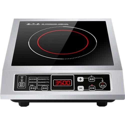 3500W Power Induction Cooker 220V Stainless Steel Multifunctional Induction Cooker Panel Waterproof Induction Cooker