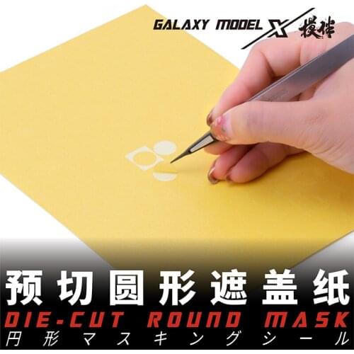 Hot Sale B006~009 T14A01 Die-cut Round Cover Paper Assembly Model Color Separation Tool Diameter Line Width Measuring Ruler