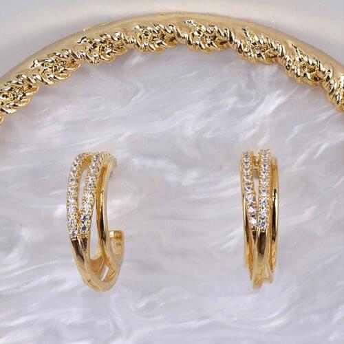 Hot Fashion Stud Earring Korean Romantic Crystal Earring Women Jewelry Girl Student Gifts For Party Piercing Pendientes