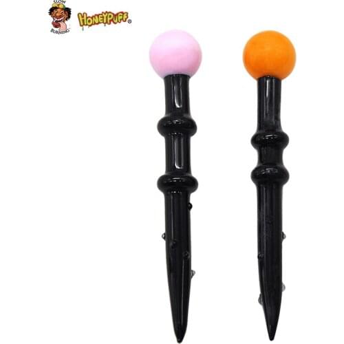 HONEYPUFF Conical Shape Quartz Carb Cap Dabber Wax Dad Tool Quartz Handle Carb Cap Quartz Banger Glass Smoking Water Pipe