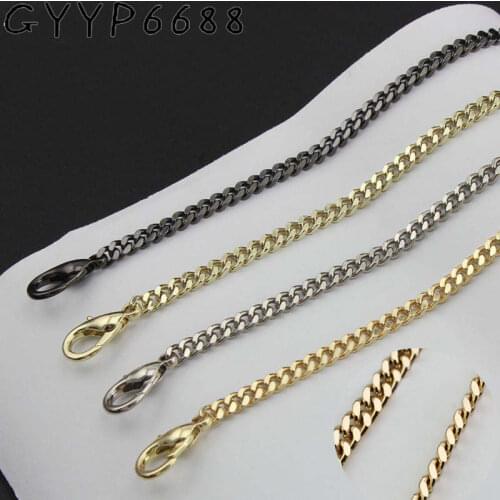 5mm Small bag grinding chain chain single buy gold fashion small bag metal shoulder strap diagonal cross belt new