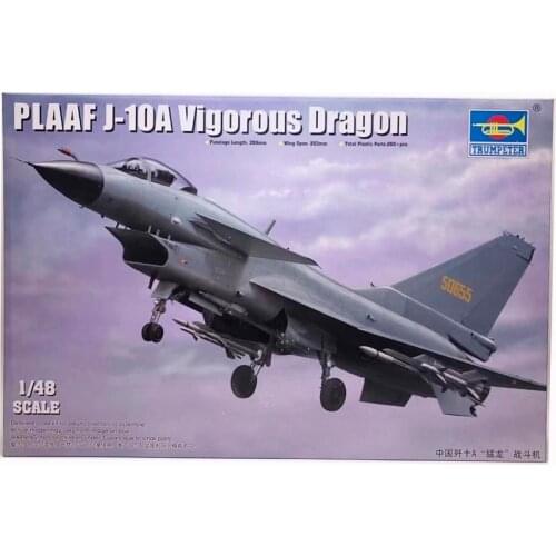 1:48 Chinese J-10A Raptor Fighter Assembly Aircraft Model