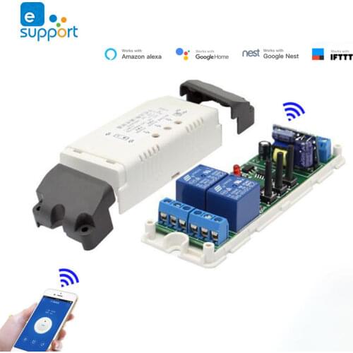 DIY EWelink WiFi Smart Garage Door Opener Controller 433mhz RF Remote Control Switch Receiver Voice Control Alexa No Hub Needed