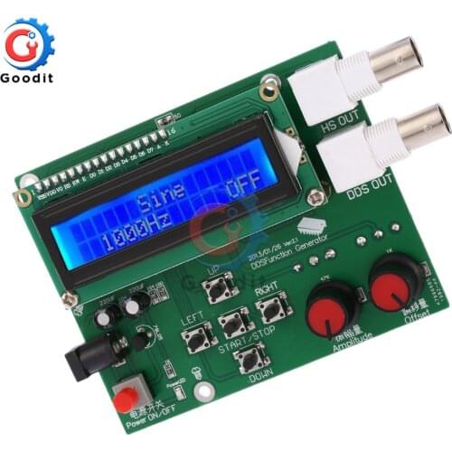 DDS Function Signal Generator Module Sawtooth Triangle Wave Sine Square Sawtooth Wave Kit 1Hz-65534Hz DC 7V-9V LCD Display