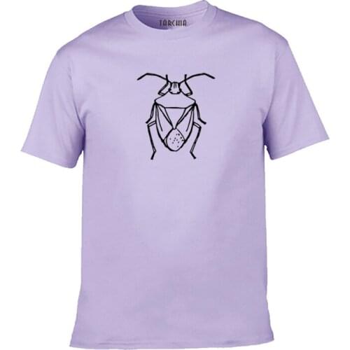 2021 TARCHIA Cotton Mens T-shirt Short-sleeve Man T shirt Short Sleeve Pure Color Men t shirt T-shirts For Male Tops Women Tee