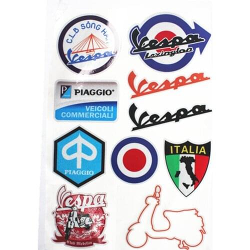 Vespa Sticker Cartoon Motorcycle Car Covers Styling Vespa Jdm Stickers Decals for vespa piggio Italia sticker