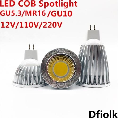 New high power LED lamp MR16 GU5.3 shock 9W 12W 15W Dimmable BLOW Searchlight warm cool white MR 16 12V lamp GU 5.3 220V