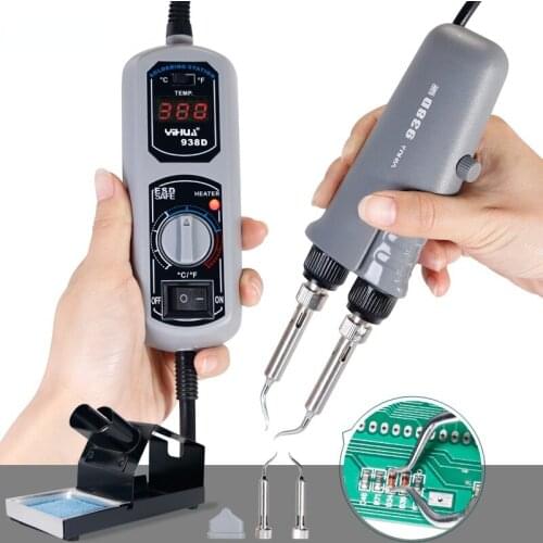 YIHUA 938D Portable Tweezers Soldering Station 110V 220V YIHUA Tweezers Soldering Iron Station Welding Tool Free shipping