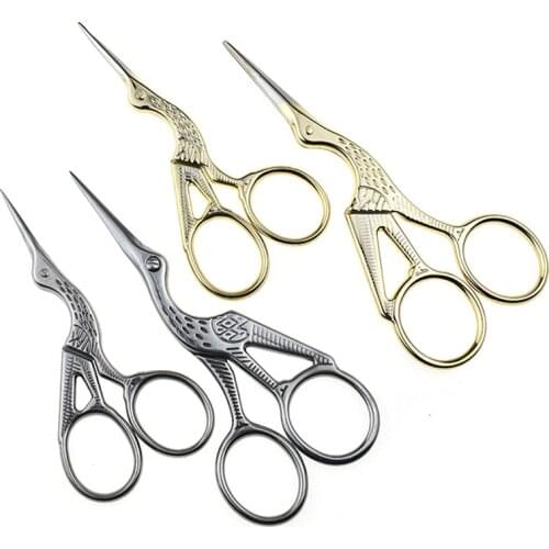 Tailor Scissor Cross Stitch European Vintage Craft Gold Sewing Handicraft DIY Home Tool Office Paper-cut Scissors Sharp Shears