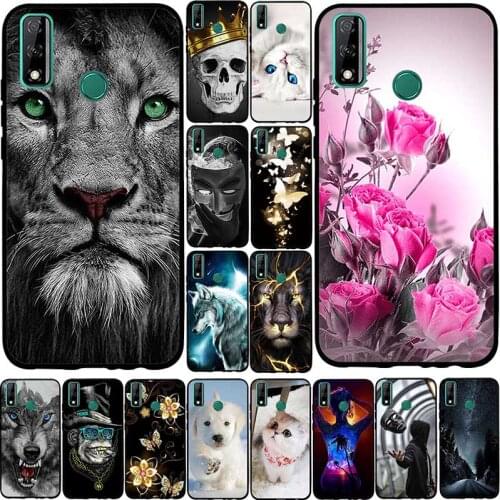 Silicone Soft Case For Huawei Y8s Case Cover For Huawei Y8s 2020 Back Cover For Huawei Y8 s Y 8s 6.5inch Bumper Flower Dog Cases