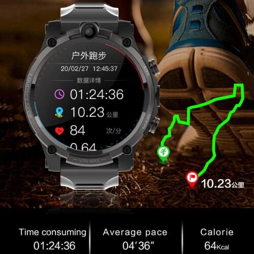 4G Smart Watch Dual Camera 1.6inch Screen IP67 Waterproof Support WIFI GPS Blood Pressure Heart Rate monitoring Sport phonewatch
