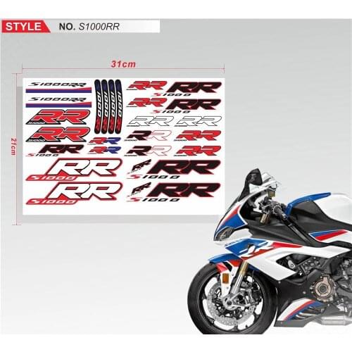 For BMW S1000RR S1000 RR s1000rr With Logo New Motorcycle Reflective Sticker Body Waterproof Body Fuel Tank Tail Box Decals Kit