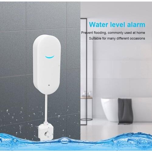 Tuya Wifi Switch Leak Alarm Smart Home Water Flood Detector Overflow & Full Water Remote Alarm Prevent Flooding Smart Remote Con