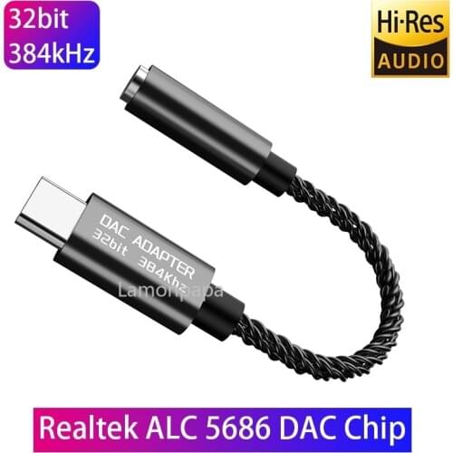 Type C To 3.5mm HIFI DAC Earphone Amplifier USB C Headphone Jack Audio Adapter Digital Decoder AUX Converter for Samsung Huawei
