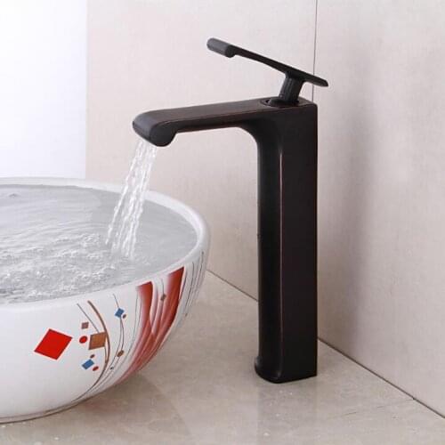 Vidric Bathroom Faucet hot and cold Crane Black Oil Brushed Brass Basin Faucet Water Faucet Sink Faucet Single Handle water tap