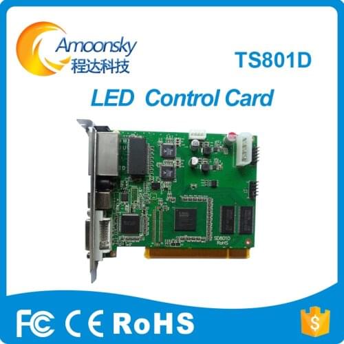 High quality linsn led control system ts801 ts801d full color led sending card
