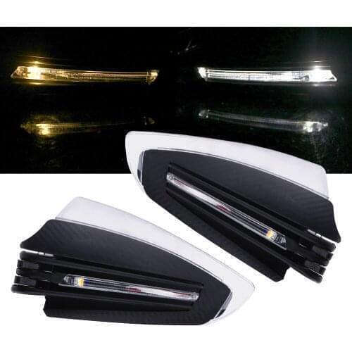 1 Pair Motorcycle LED Hand Guard Shield 22mm 7/8 Windproof with Turn Signal Light Motorcycle Hand Guards Universal