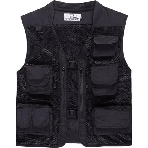 Summer Vest Men SWAT Military Quick Drying Mesh Vest Photography Vest Hunter Field Working Sleeveless Jacket Camouflage Clothes