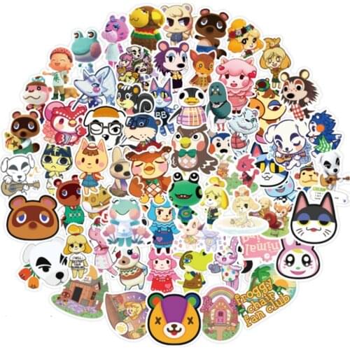 10/30/50PCS Animal Club Cute Cartoon Graffiti Sticker Skateboard Helmet Laptop Waterproof Sticker Decoration Wholesale