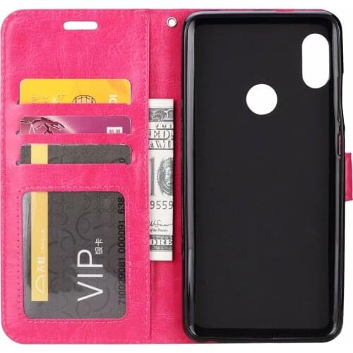 10pcs/lot free shipping Crazy Horse Wallet Leather Case for Huawei Y6 2019 honor 8A Enjoy 9 Y7 2019 With Photo Frame Card Slots