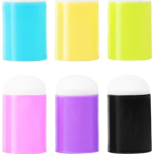 12 Pack/Set Finger Sponge Daubers Set Smudge Drawing Tools for DIY Stationery Scrapbooking Handbook Diary Letter Decor