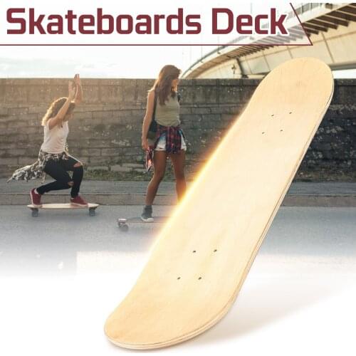 2018 8inch 8-Layer Maple Blank Double Concave Skateboards Natural Skate Deck Board Skateboards Deck Wood Maple