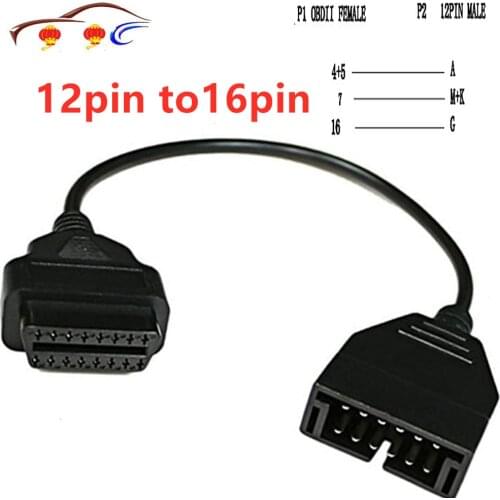 2020 Convertor Adapter Cable Diagnostic Scanner OBD 12 Pin OBD1 to 16 Pin OBD2 Convertor Adapter Cable Diagnostic Scanneer