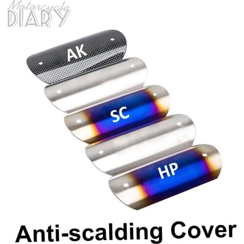 40-63mm Motorcycle Escape Pipe Moto Exhaust SC AK HP Muffler Austi Racing Heat Shield Protector Anti-scalding Cover For Z900 R3