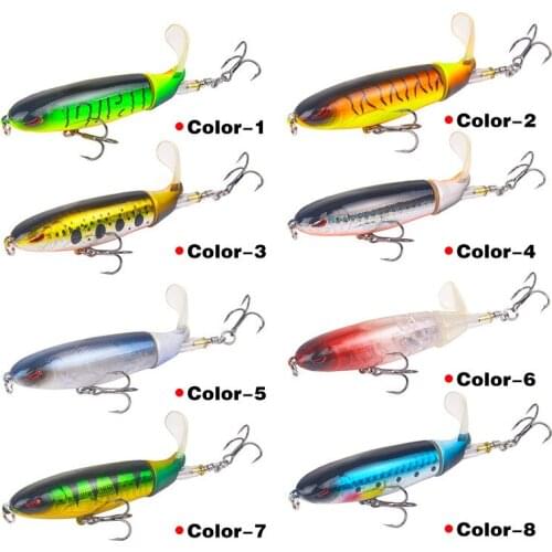 8Pcs/lot 10cm/13.2g Minnow Fishing Bait Lure With 2 Treble Hooks 3D Eyes Snake Head Fishing Lure Bait For Sea Fishing