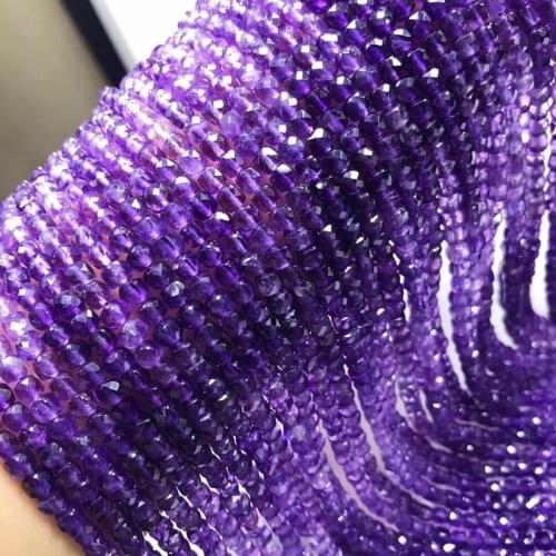 AMETHYST square faceted 4.5-5mm GRADIENT RED COLOE for DIY jewelry making loose beads FPPJ wholesale beads nature