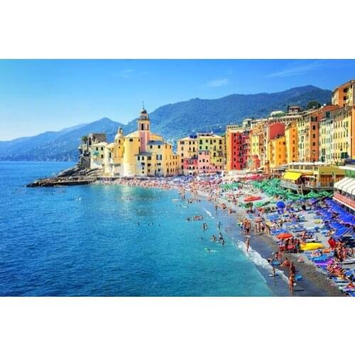 Italian beach The wooden puzzle 1000 pieces ersion jigsaw puzzle white card adult childrens educational toys