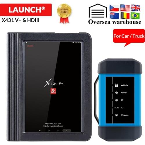 Launch X431 V+ & X431 HD heavy duty diagnostic tool Bluetooth/wifi obd2 auto code reader scanner test for 12V/24V truck