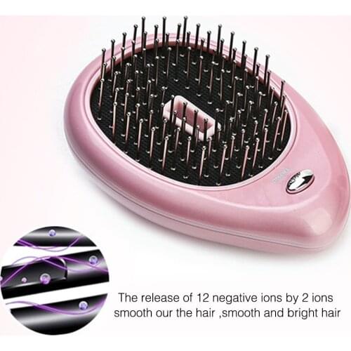 Electric Portable Ionic Hair Comb Hair Straightener Brush Negative ion Comb Anti-static Massage Mini Straight Massage Hair Comb
