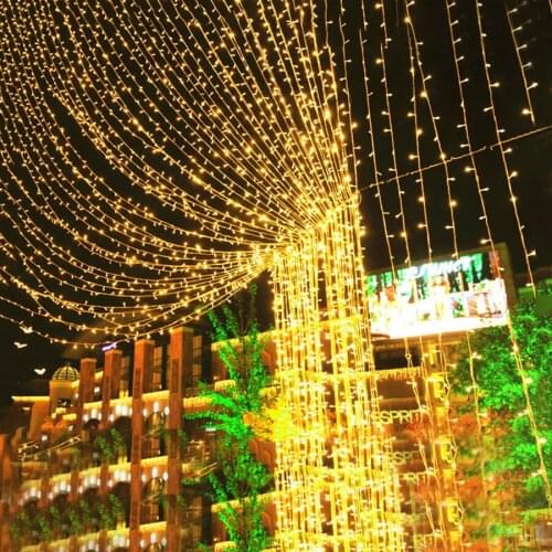 10/20/30/50/100M Christmas Fairy String Light Garlands 8 Modes Wedding Villa Coffee Party Holiday Starry Light