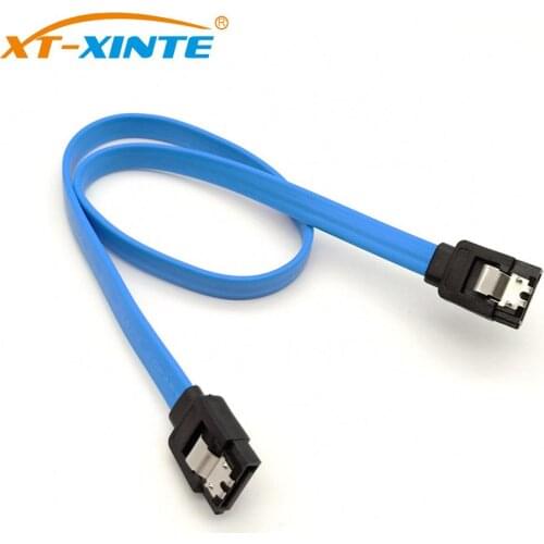 Hard Drive Data Cable Dual Straight Connector SATA 3.0 III SATA3 High Speed 6.0 Gbps Data Cable with Locking Latch