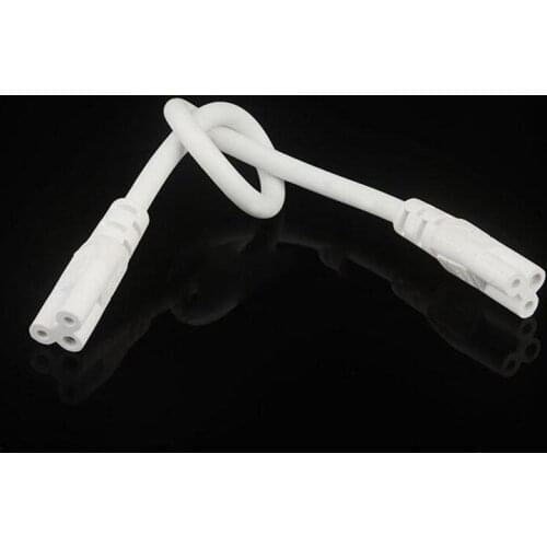 T5 T8 Fluorescent LED Tubes Cable , Bracket Extension Power Cord 30CM 20PCS