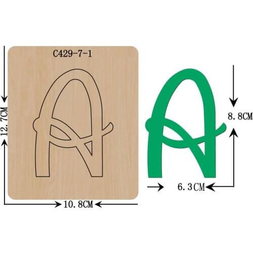 New Letter A-Z Wooden die Scrapbooking C429-7-1 Cutting Dies for common die cutting machines on the market