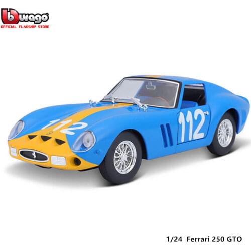 Bburago 1:24 NEW Ferrari 250 GTO Alloy Luxury Vehicle Die-cast Simulation Cars Model Toy Collection Gift